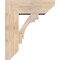 Ekena Millwork Merced Slat Smooth Bracket w/ Offset Brace, Douglas Fir, 7 1/2"W x 20"D x 24"H BKT0806X20X24MRC06SDF - alternate 3